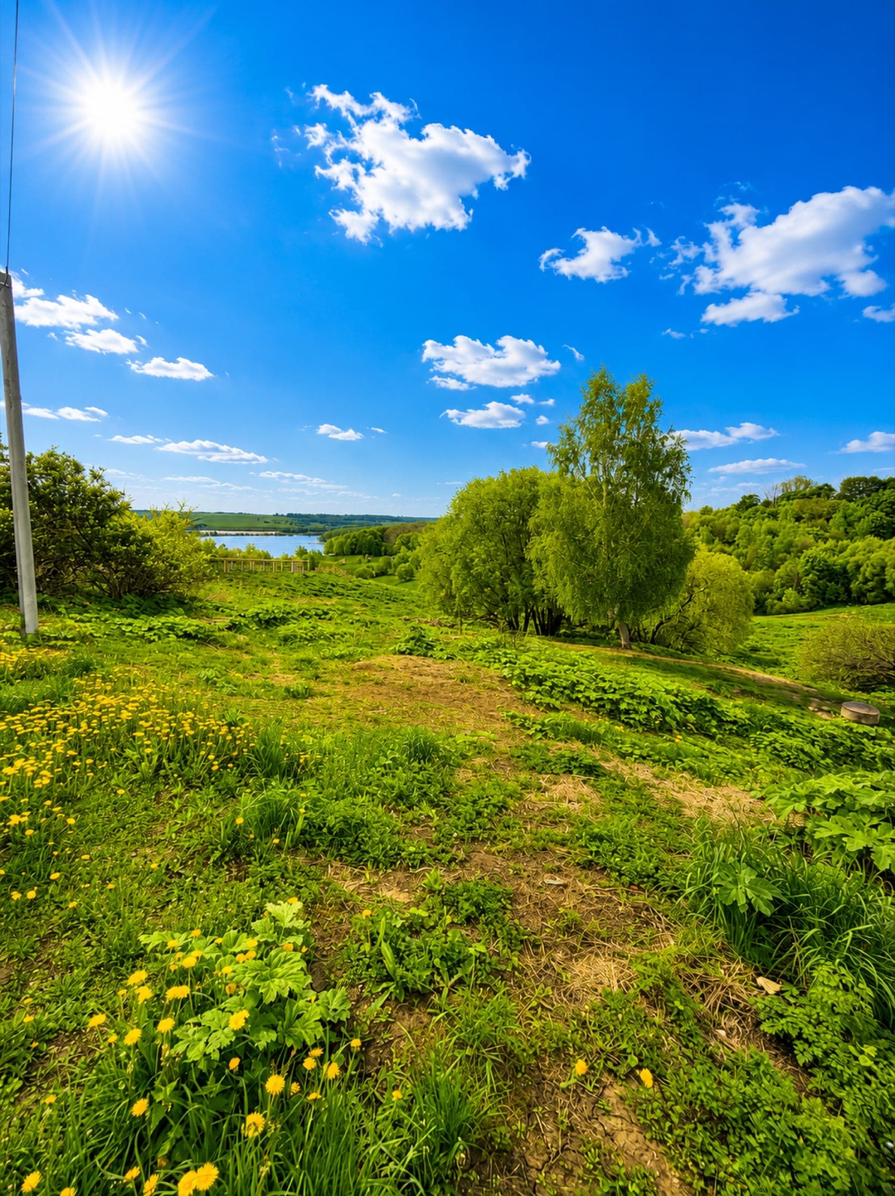 A scenic plot in the upper part of the estate