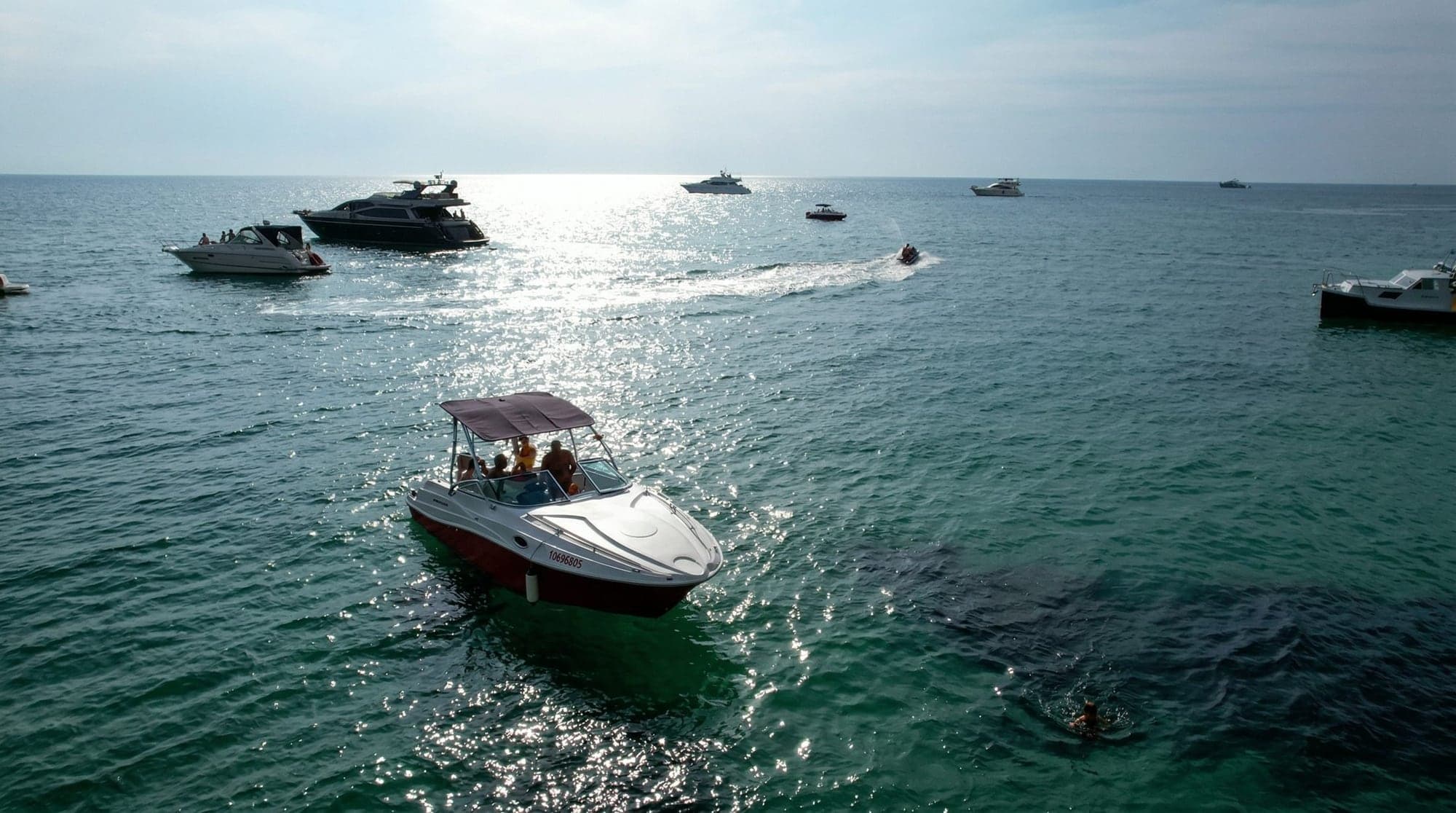 The Black Sea off Crimea's western coast